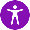 Purple Accessibility Icon